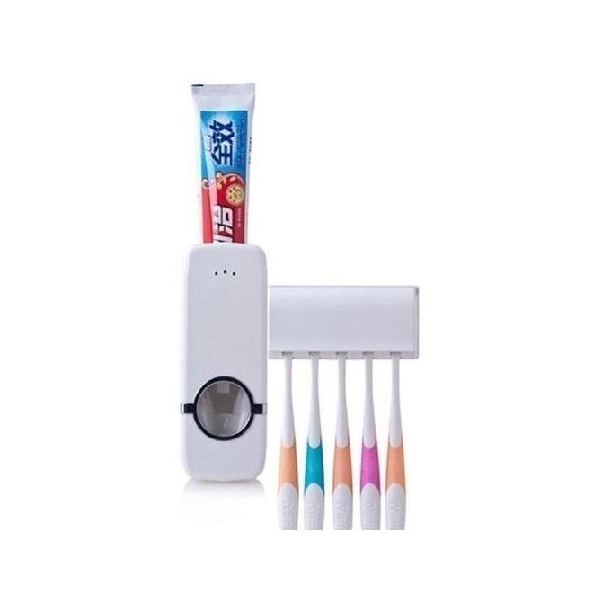 TOOTH PASTE DISPENSER AND BRUSH HOLDER