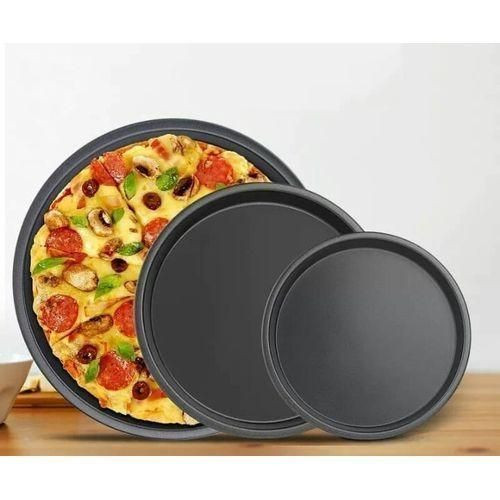 Carbon Steel Non Stick Pizza Pan Pizza Baking Pan Set 3