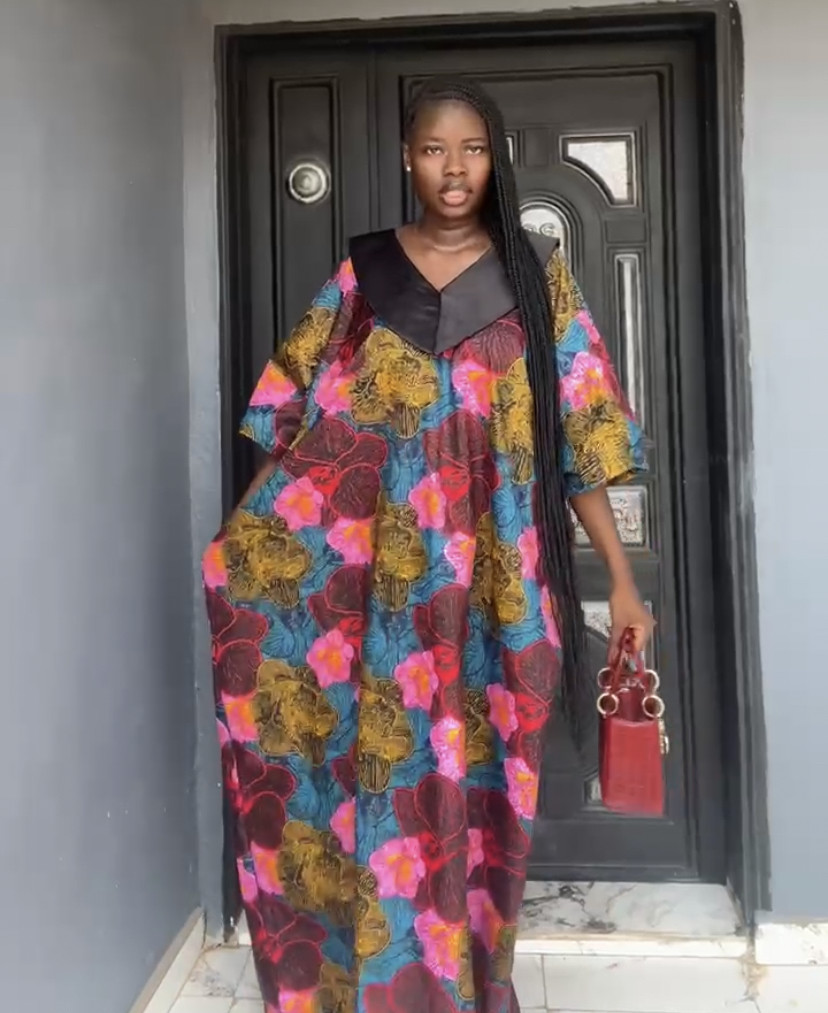 Collar Ankara Bubu gown