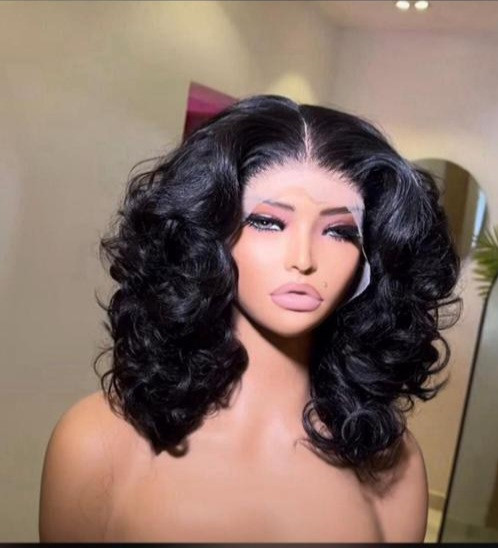 100% Human hair frontal + high quality body blend bounce