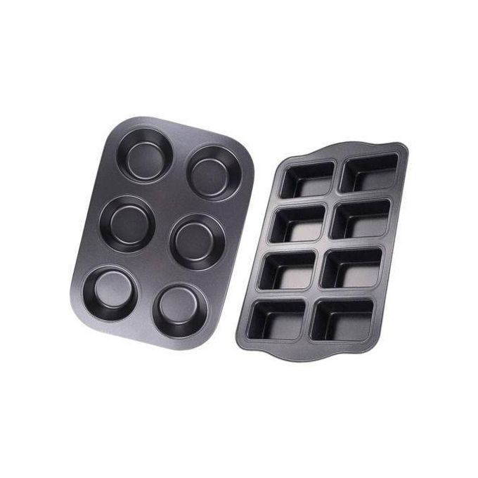 Party SuppliesCake Decorating Supplies8 Cavity Mini Bread Loaf Pan + 6 cavity Cupcake / Muffin Pan